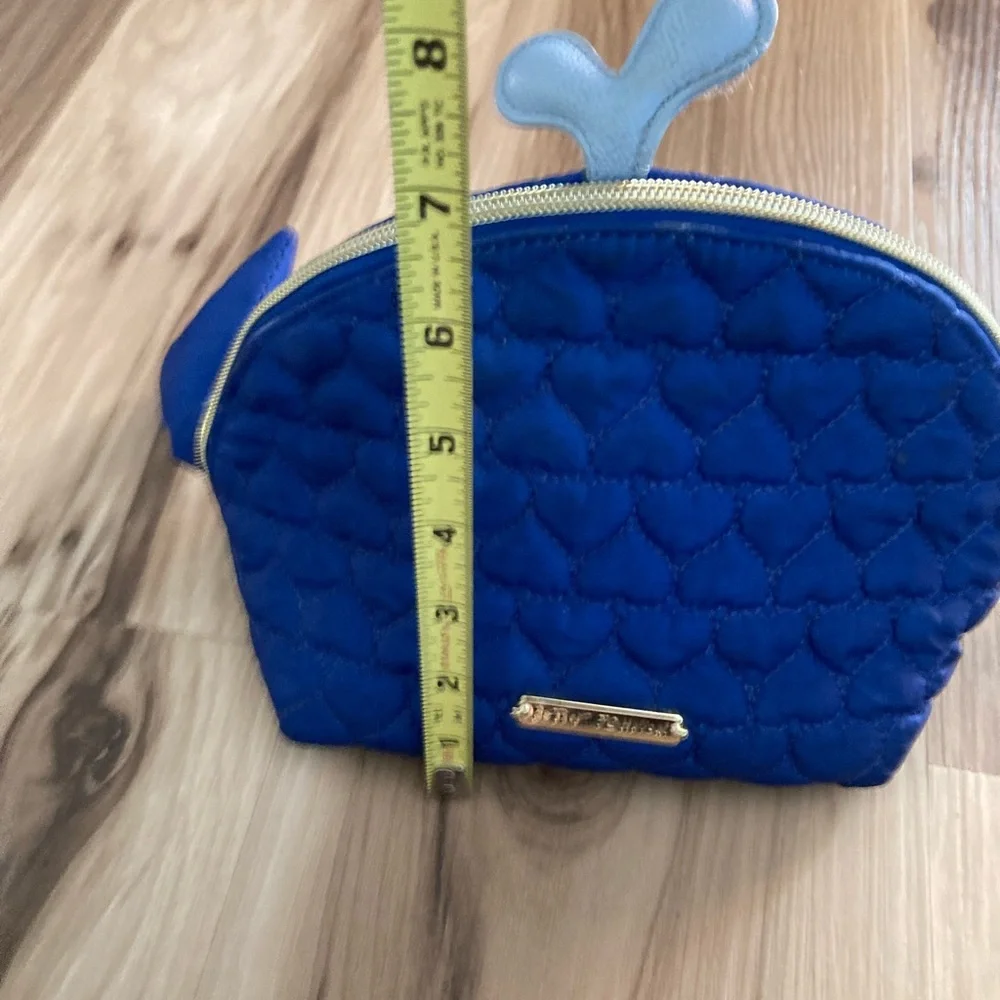 BETSEY JOHNSON COSMETIC BAG PREPPY WHALE MAKEUP TRAVEK BAG